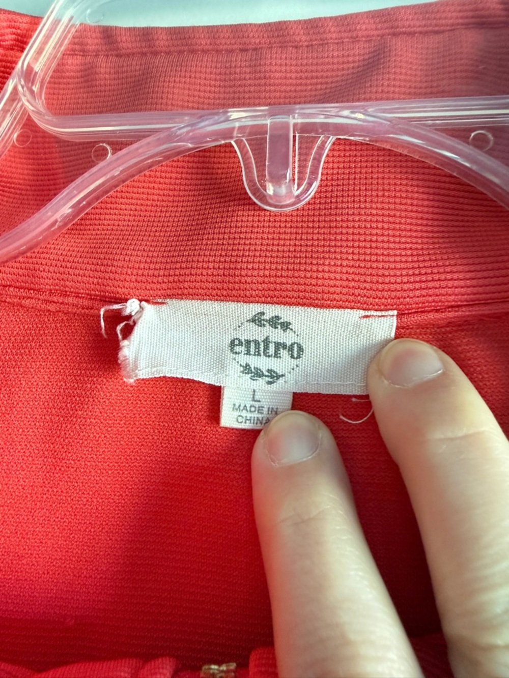 Entro Watermelon Half Zip Funnel Neck Sleeveless Pullover - Picture 3 of 8